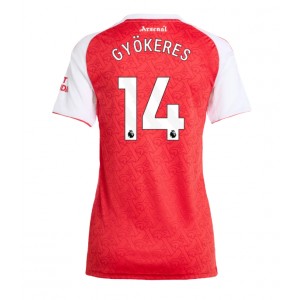 Fotbalové Dres Arsenal Viktor Gyokeres #14 Dámské Domácí Oblečení 2025-26 Krátký Rukáv